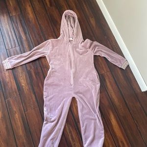 purple plush pajamas